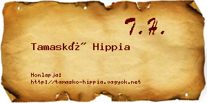 Tamaskó Hippia névjegykártya
